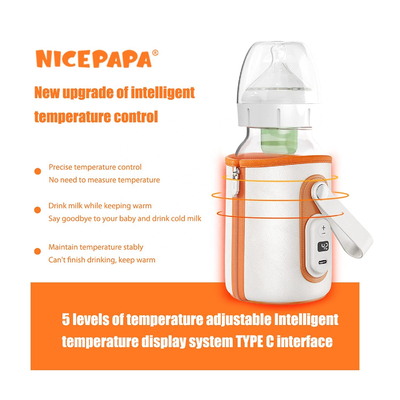 Insulated BPA Free Temperature Control Bottle Warmer Smart USB Untuk Perjalanan Mobil