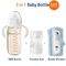 Travel 3 In 1 Baby Bottle 240ml Portabel Formula Botol Anti Kolik Bayi Baru Lahir