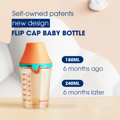150ml PPSU Triangle Flip Cap Botol Bayi Fast Flow Nipple Anti Colic LFGB