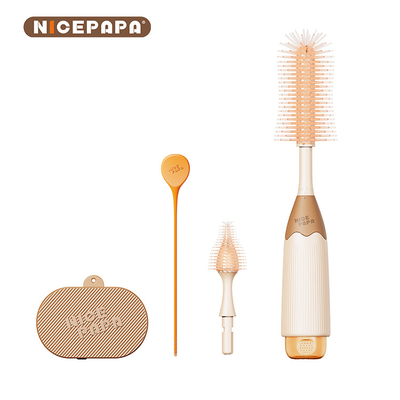 2-In-1 Pembersih Penyimpanan Tiga-Piece Silikon Botol Sikat Puting Sikat Sikat Anak Lain Perlengkapan Bayi Set Aksesoris Bayi