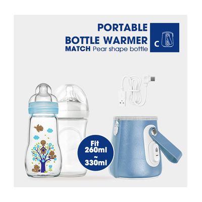 ASI USB Portable Travel Bottle Warmer PVC BPA Free Untuk Makan Malam