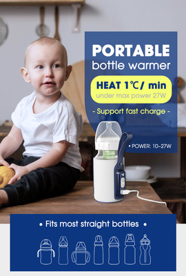Kontrol Suhu Perjalanan Penghangat Botol Bayi Portabel Pemanasan Cepat Tahan Air