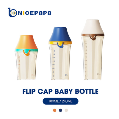 Flip Cap Botol Pengumpan Bayi Anti Kolik PPSU BPA Botol Bayi Leher Lebar Gratis