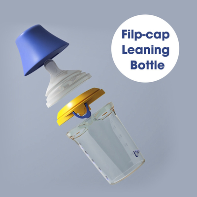Botol susu 180ml Anti Colic Wide Neck pSU Flip Cap Bebas BPA
