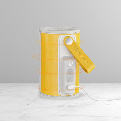 USB Rechargeable Temperature Bottle Warmer Portabel Tipe C Lima Kecepatan Dapat Disesuaikan Untuk Bayi