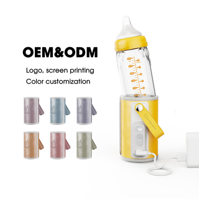 USB Rechargeable Temperature Bottle Warmer Portabel Tipe C Lima Kecepatan Dapat Disesuaikan Untuk Bayi