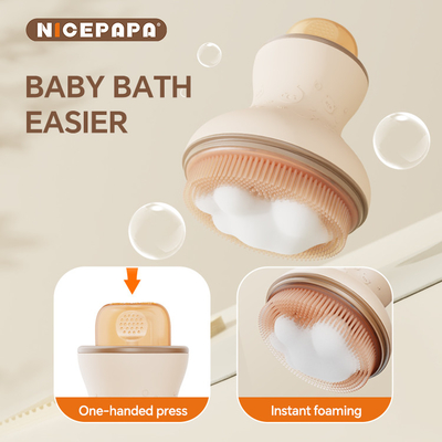 Baby Gifts set mandi rambut Cuci perawatan silikon Sikat Perawatan tangan dengan Produk &amp; Perlengkapan Bayi Resmi aksesoris