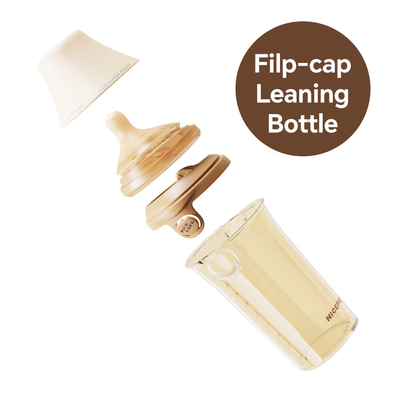 Hot Selling Anti-Fall 180ML Flip-cap Susu bayi botol bayi Produk Dengan Aliran Perlahan Puting silikon