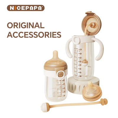 Off-Center Non-Threaded Untuk Gampang Membersihkan Kaca Flip-cap botol bayi Produk Bayi Baru Lahir Velocitys lambat