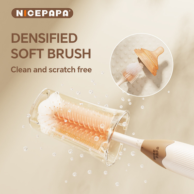 2-In-1 Pembersih Penyimpanan Tiga-Piece Silikon Botol Sikat Puting Sikat Sikat Anak Lain Perlengkapan Bayi Set Aksesoris Bayi