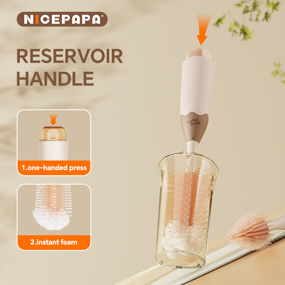 2-In-1 Pembersih Penyimpanan Tiga-Piece Silikon Botol Sikat Puting Sikat Sikat Anak Lain Perlengkapan Bayi Set Aksesoris Bayi