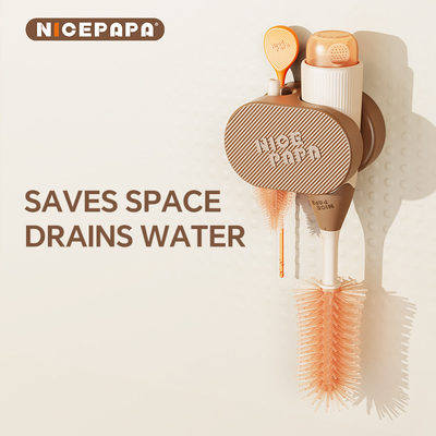 Mudah Operasi Liquid Storage Foam Patent Food Grade Silicone Nipple Brush Botol atau Produk Bayi Khusus