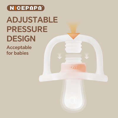 NICEPAPA COMPANION BPA-Free pacifier Tekanan udara Self-penyesuaian 6+ Bulan Dengan Pacify Clip Storage Box