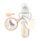 8 Oz Susu Formula Kaca Pencampuran Botol Bayi Lurus Medium Flow BPA Free