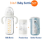 Portabel 8 Oz Feeding Formula Mixing Baby Bottle PPSU Tidak Berbau 5 In 1 For On The Go