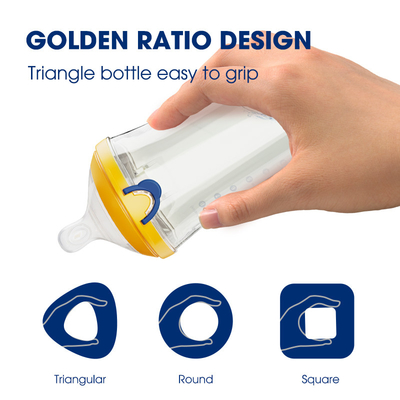 One Click Flip Cap Baby Bottle Anti Colic BPA Free 180 Ml Botol Susu